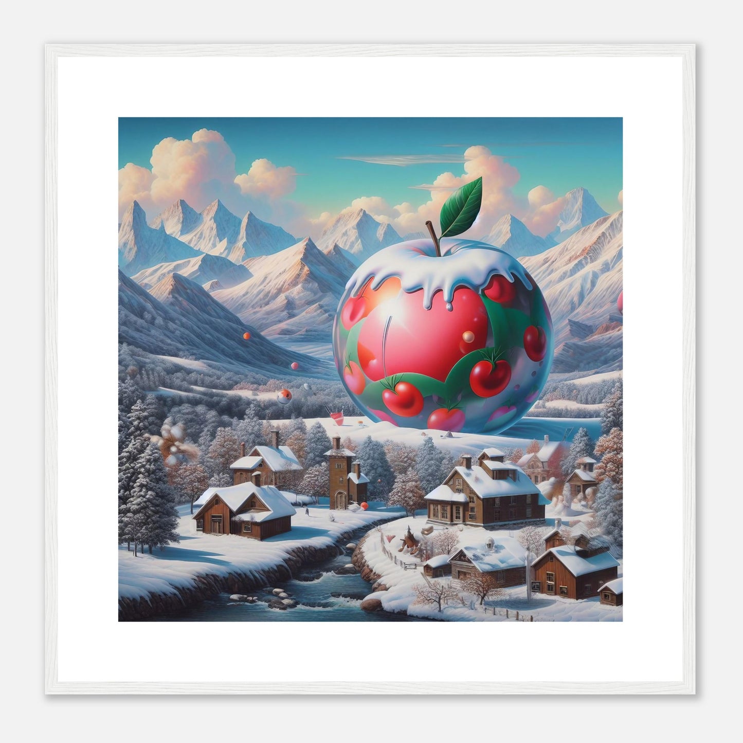 Wall Art - Winter 16 - Apple and mountains