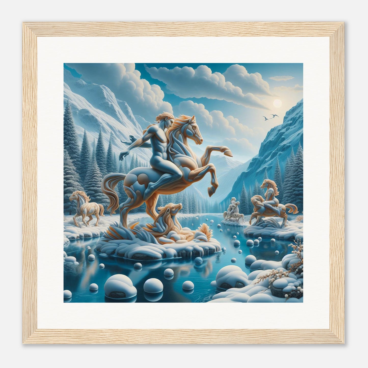 Wall Art - Winter 76 - Man on a horse