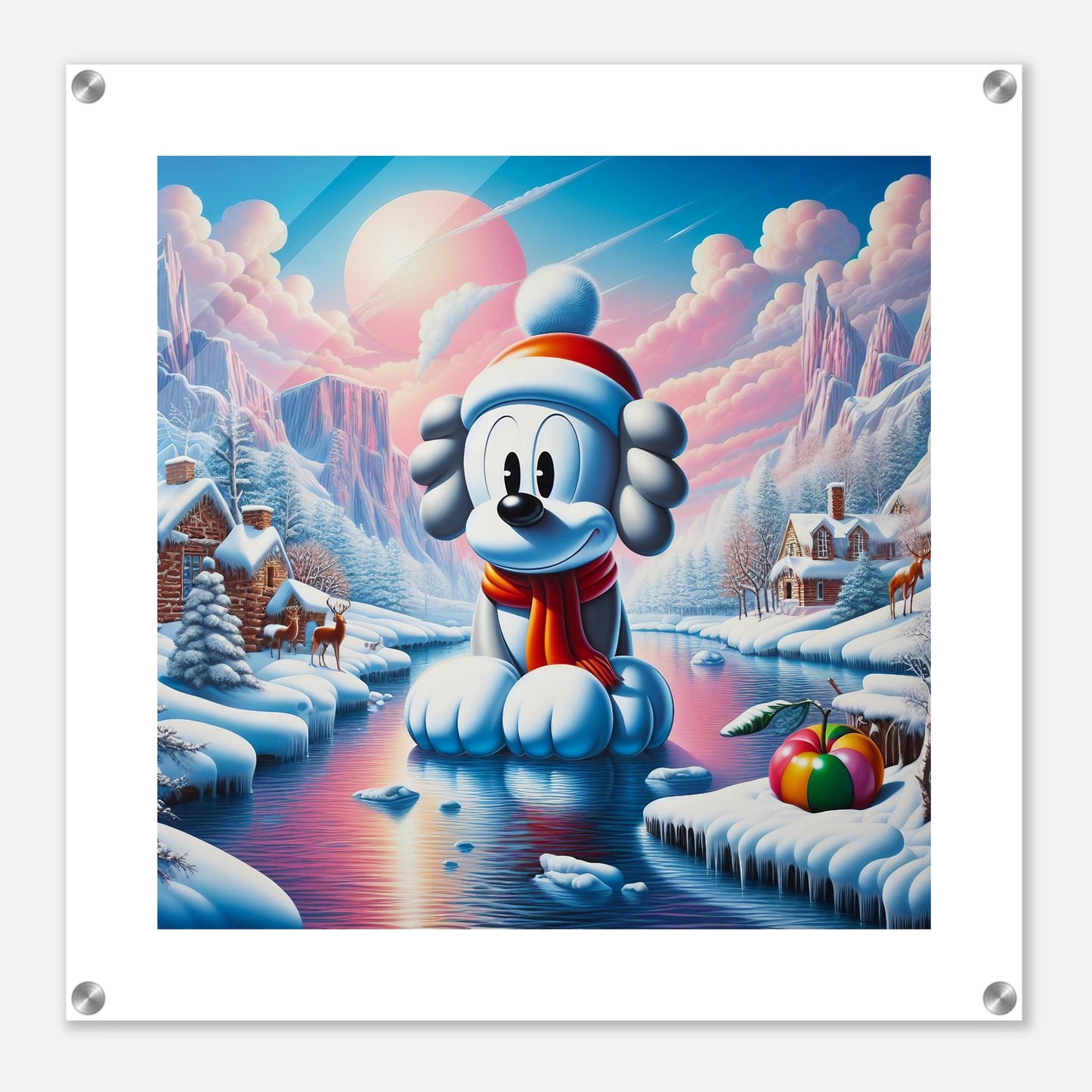 Wall Art - Winter 24 - Dog on water