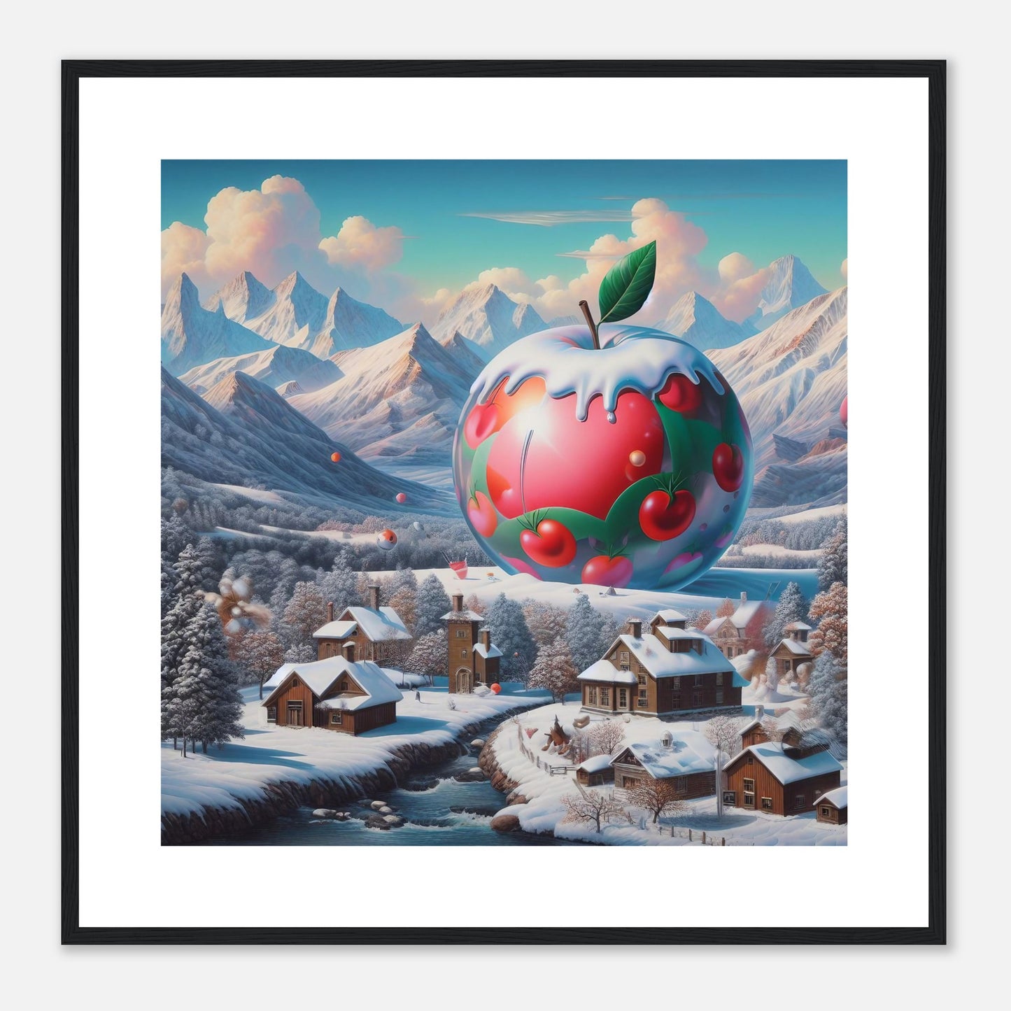 Wall Art - Winter 16 - Apple and mountains