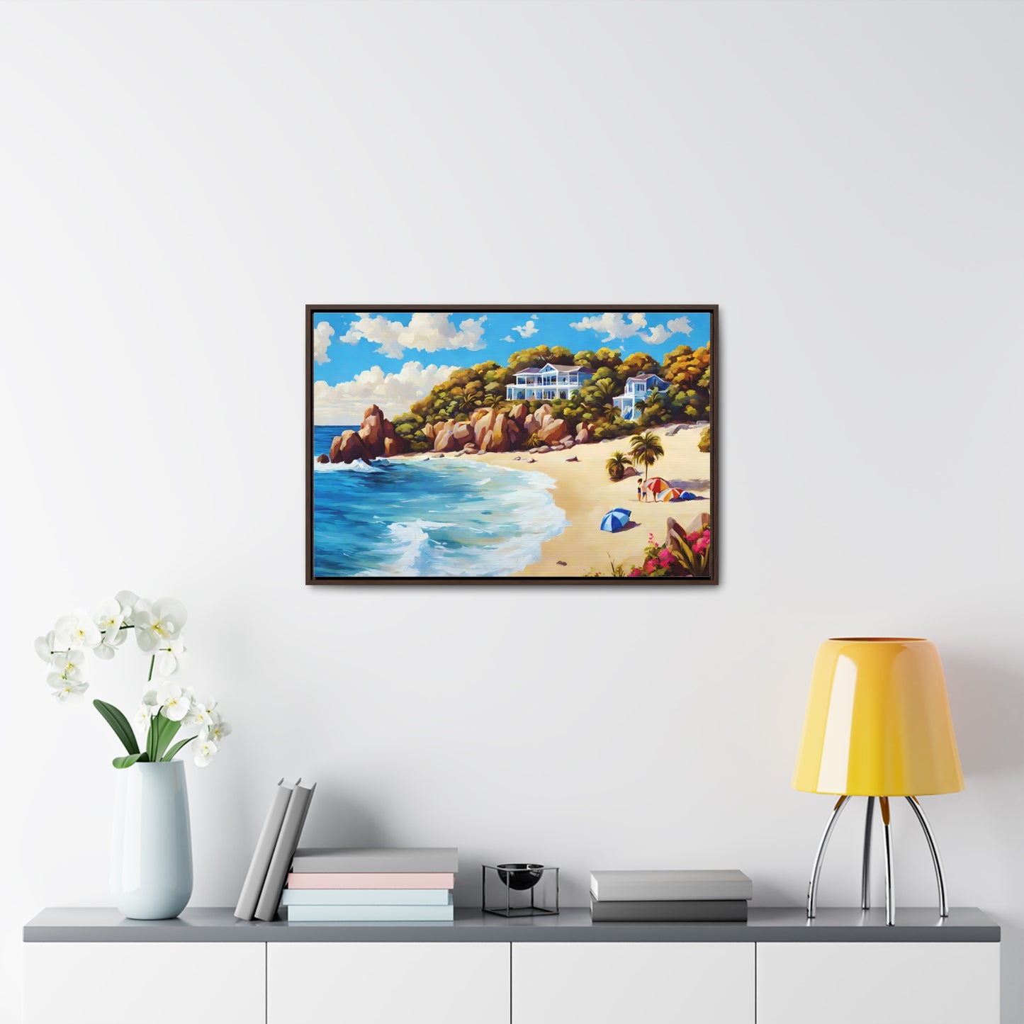 Framed Canvas Gallery Wrap - Beach 2010