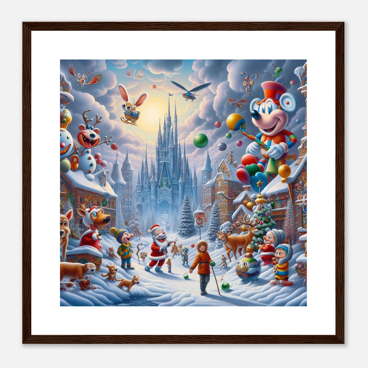 Wall Art - Winter 54 - Castle and animals