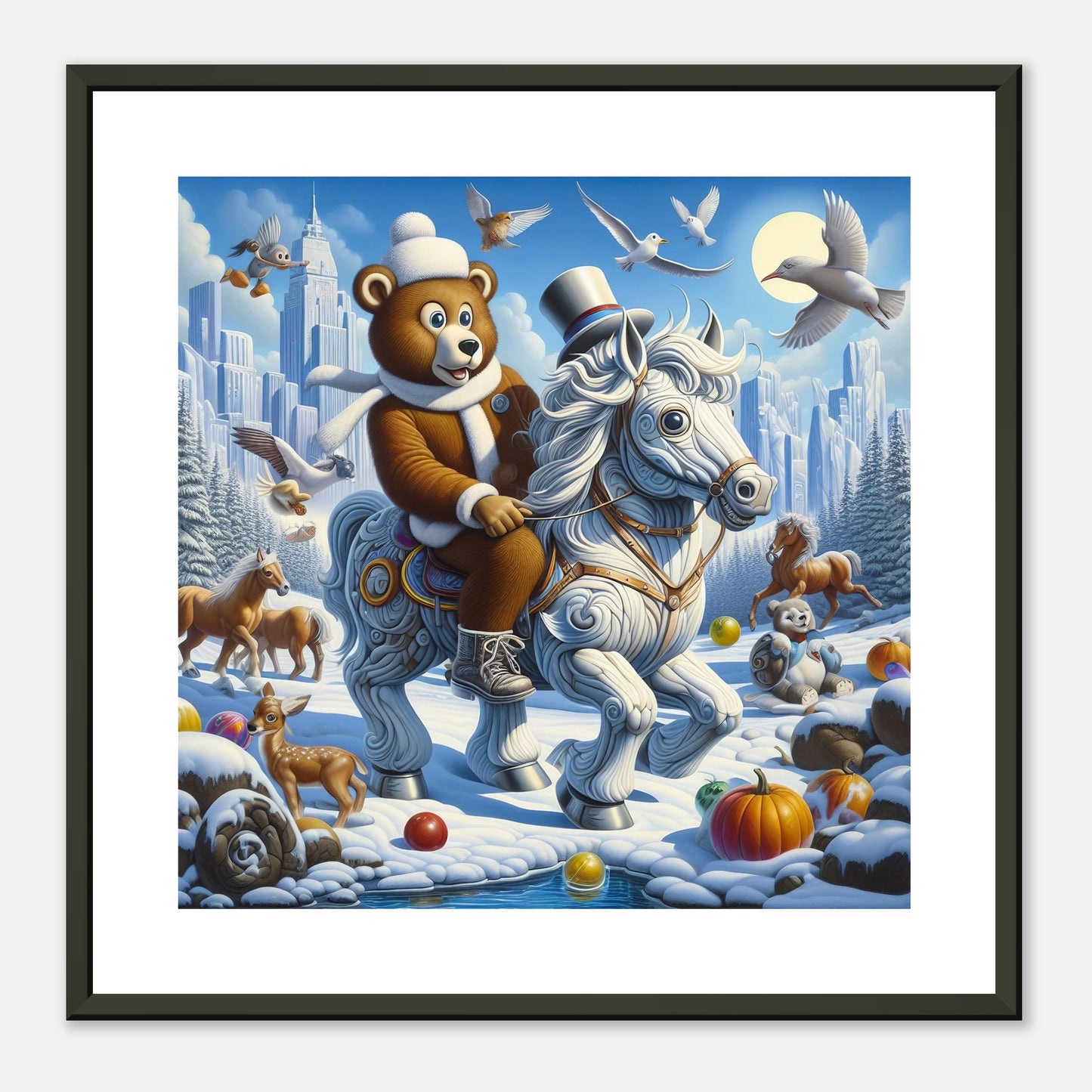 Wall Art - Winter 23 - Bear on a horse