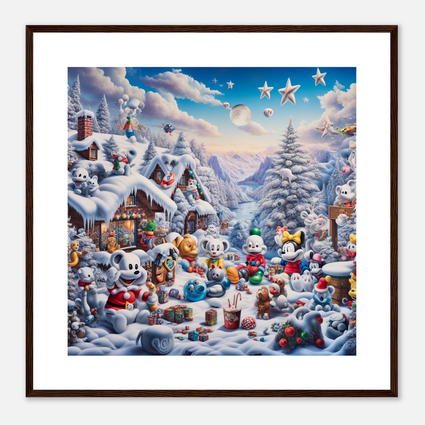 Wall Art - Winter 61 - Baby animals and toys