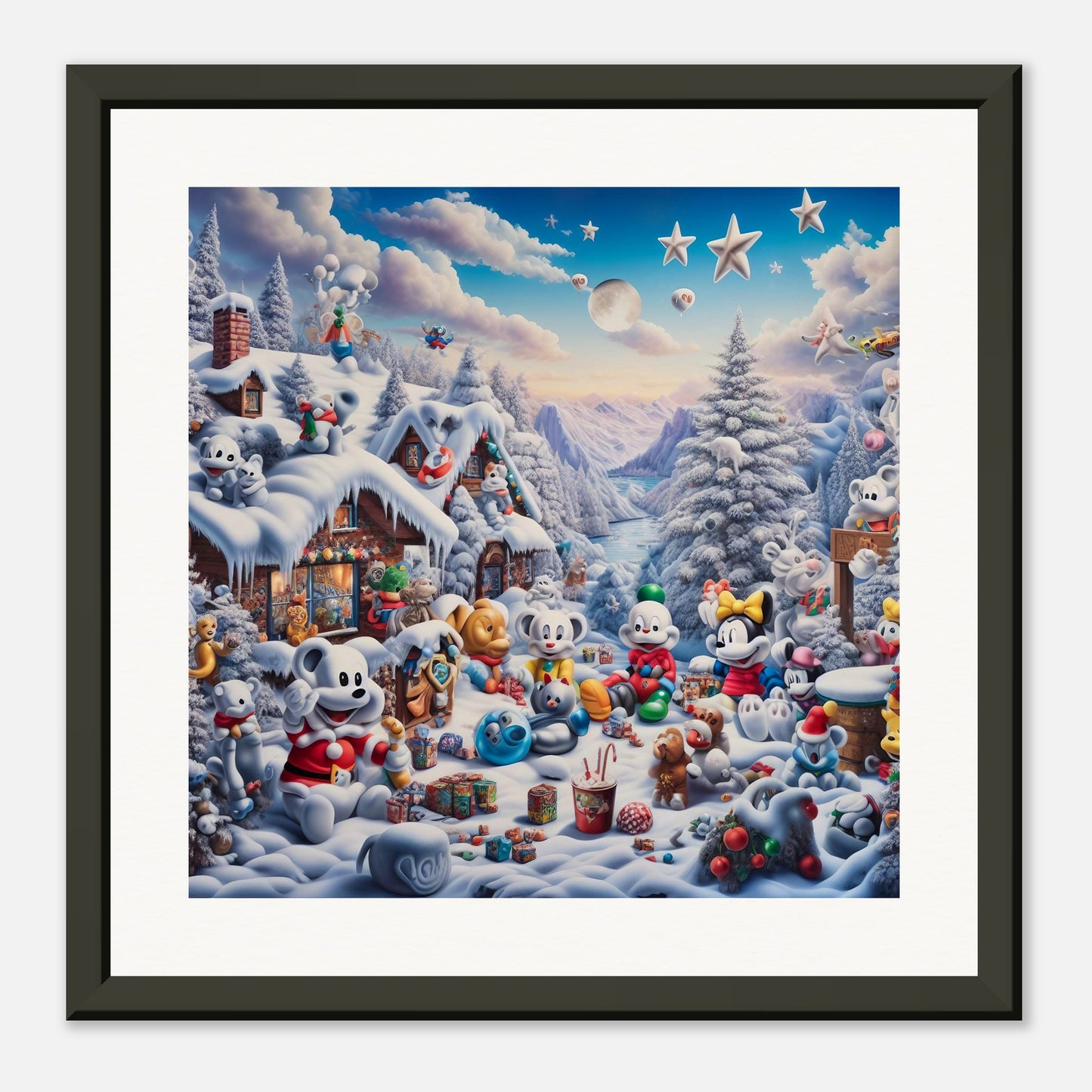 Wall Art - Winter 61 - Baby animals and toys