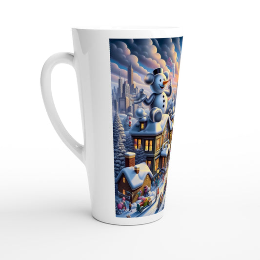 White Latte 17oz Ceramic Mug - Winter 152