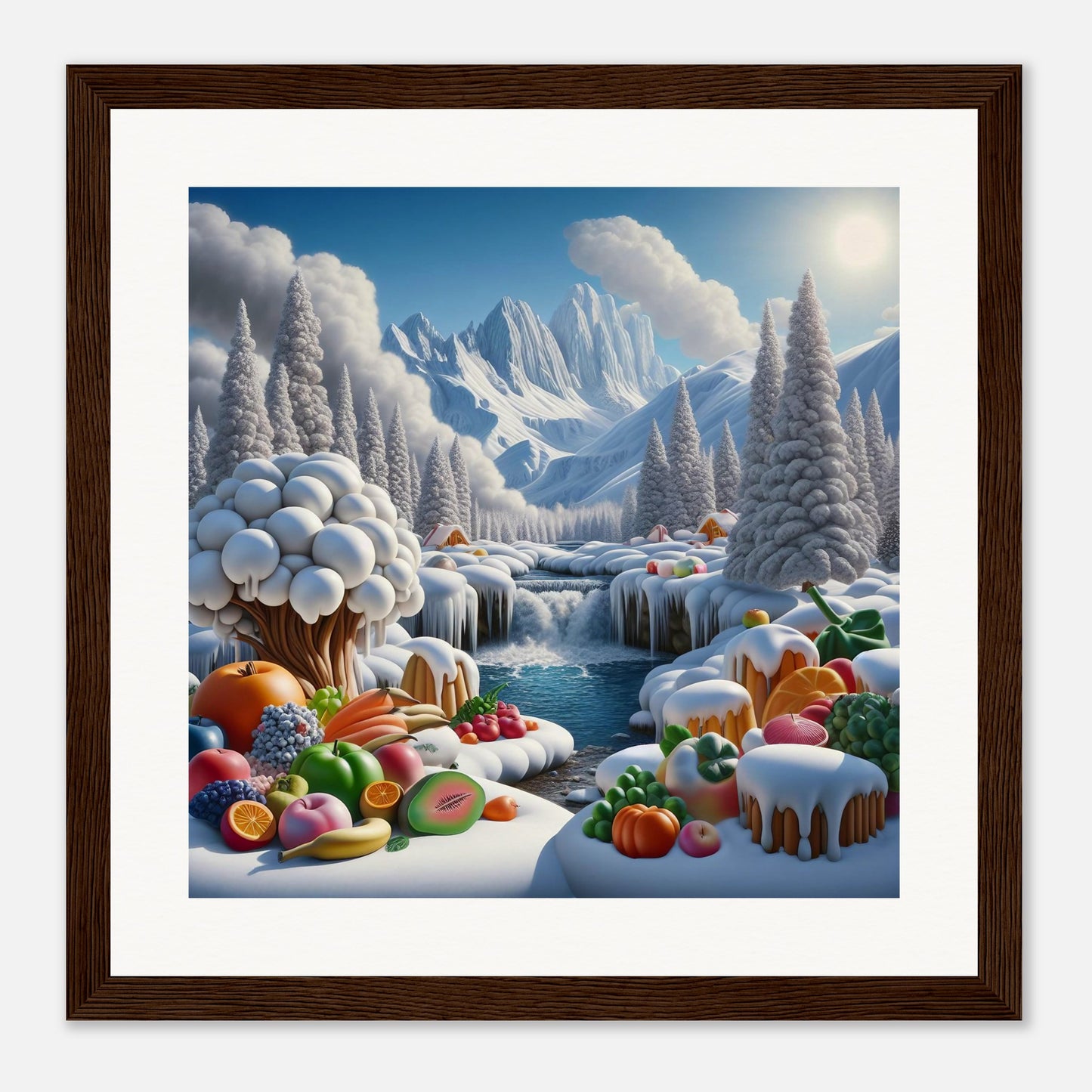 Wall Art - Winter 72 - Fruits by the river