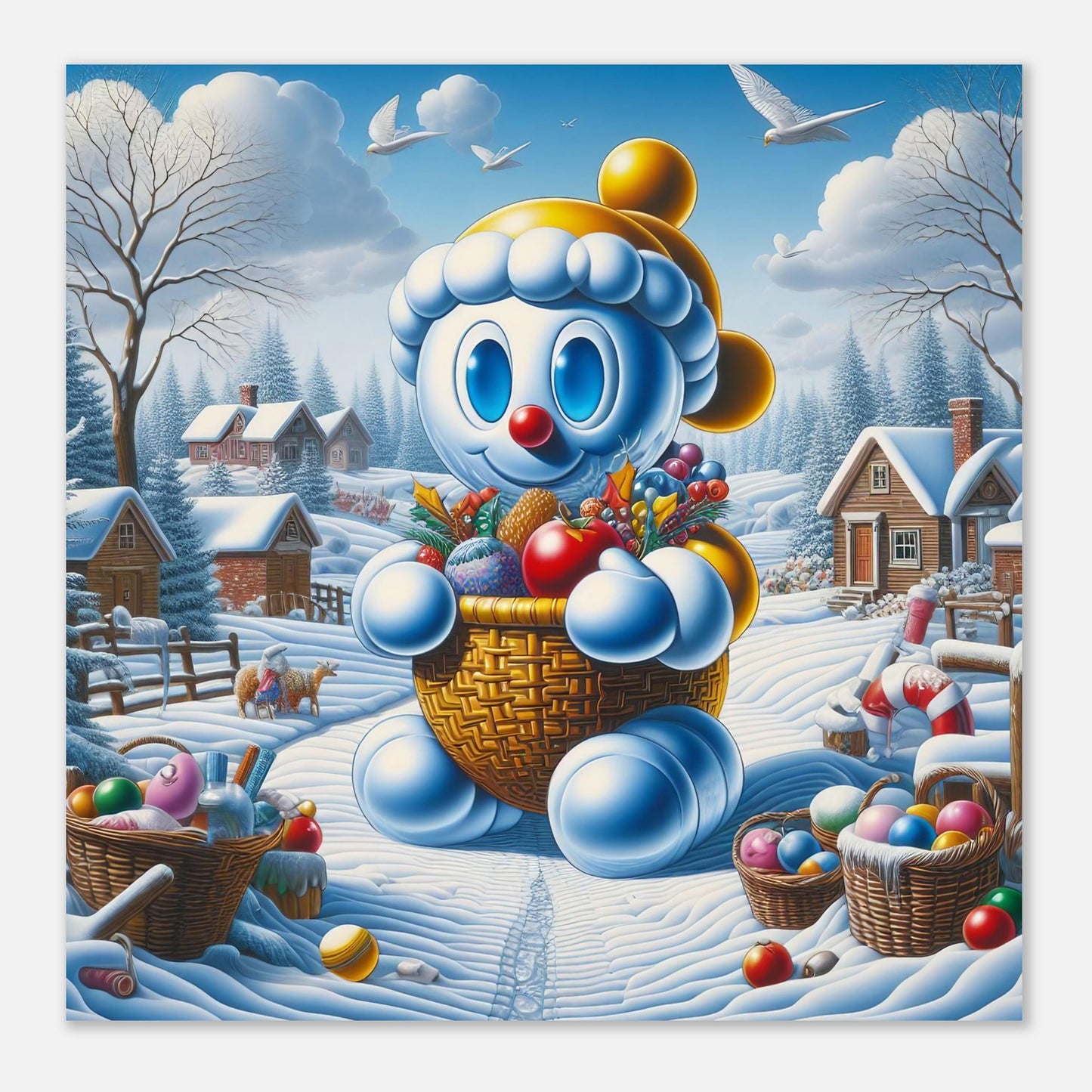 Wall Art - Winter 52 - Baby snowman