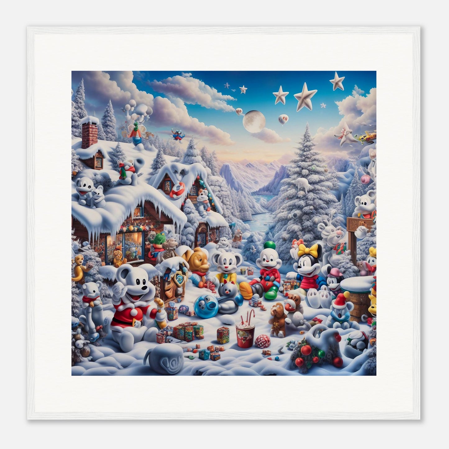 Wall Art - Winter 61 - Baby animals and toys