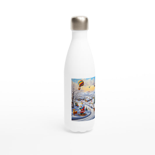 White 17oz Stainless Steel Water Bottle - Winter 192
