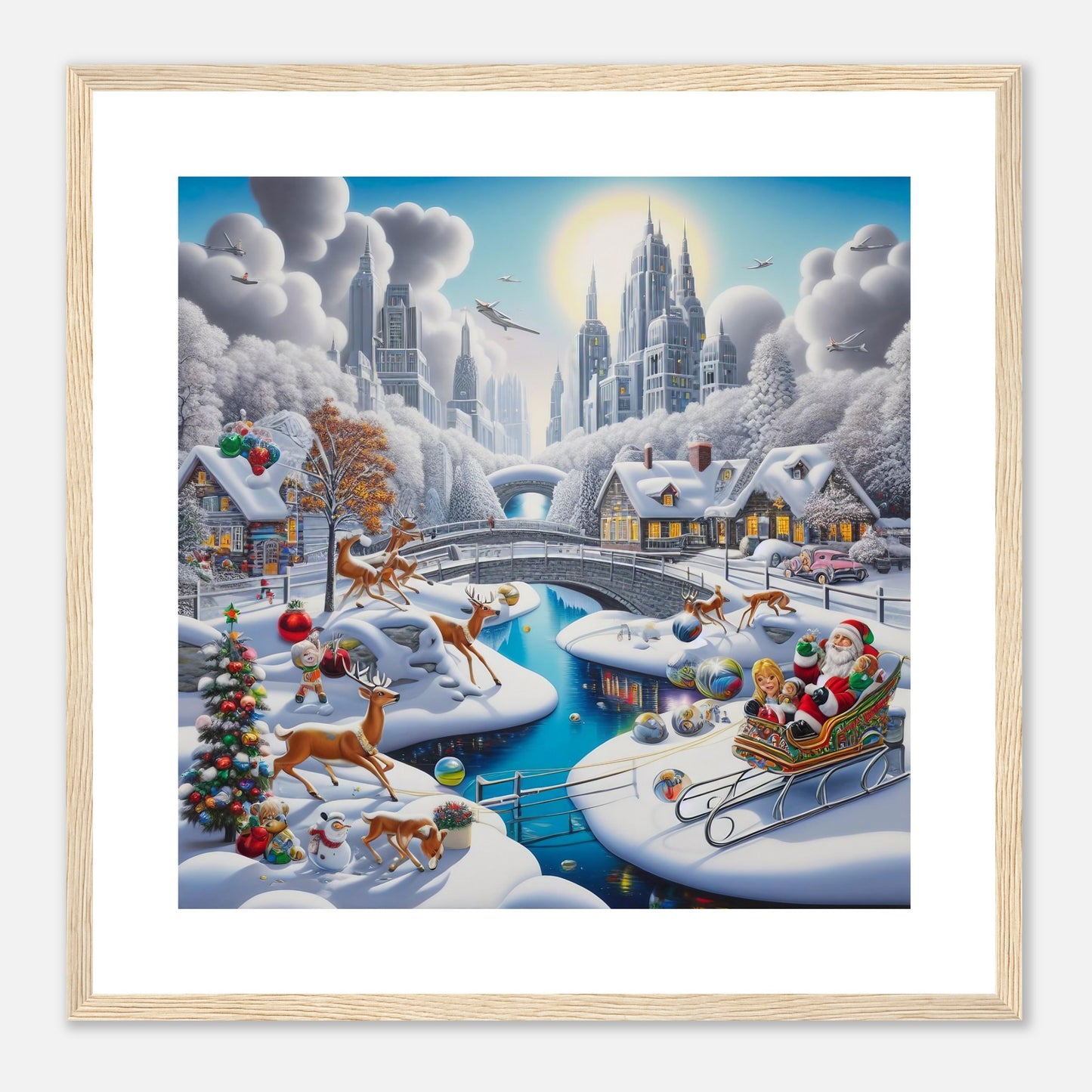 Wall Art - Winter 19 - Deer and bridges