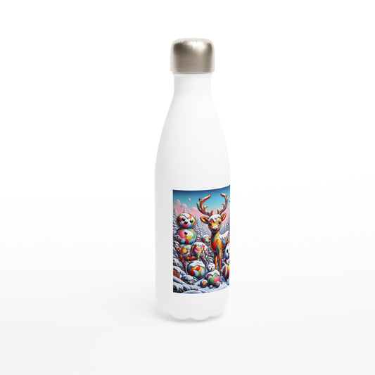 White 17oz Stainless Steel Water Bottle - Winter 225