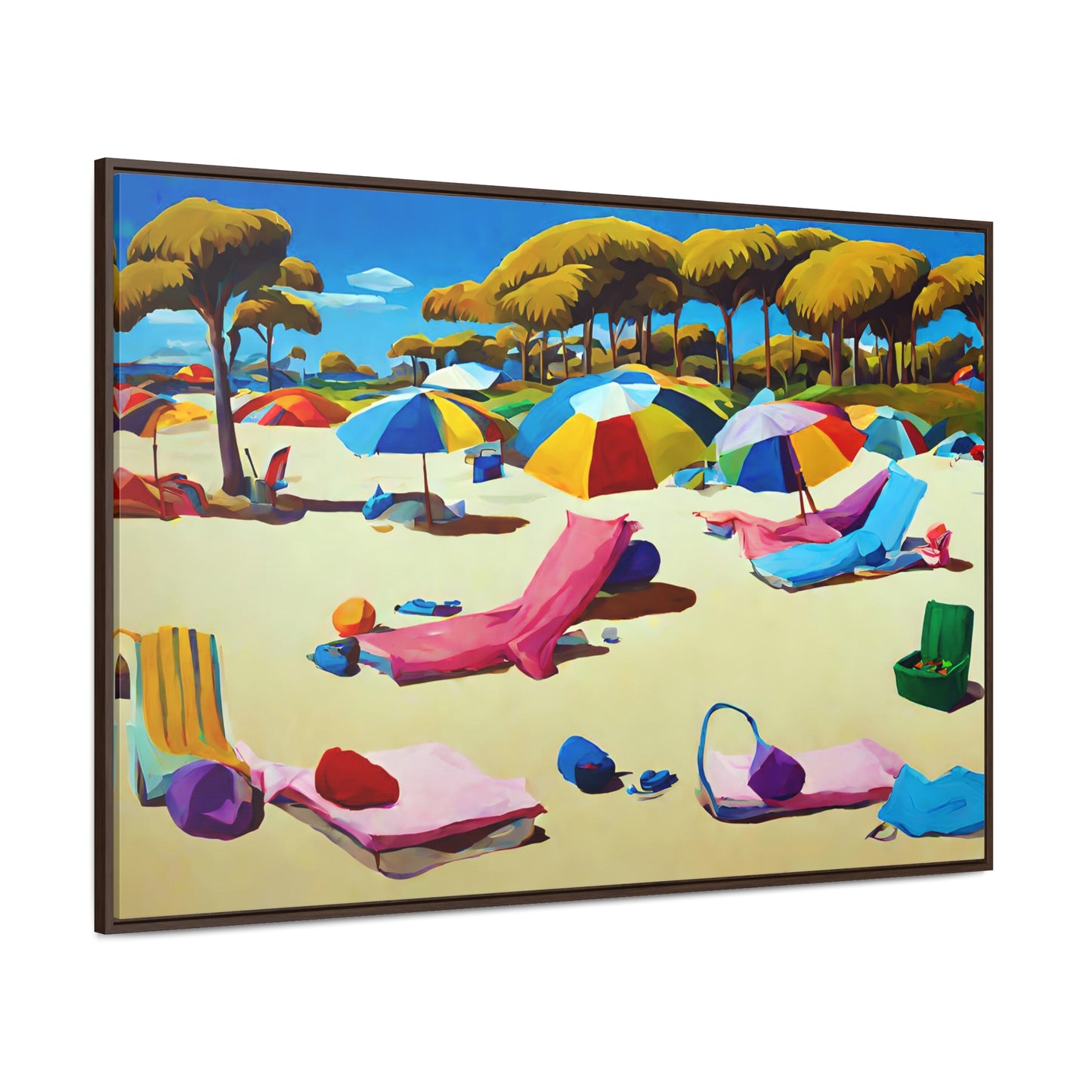 Framed Canvas Gallery Wrap - Beach 2005