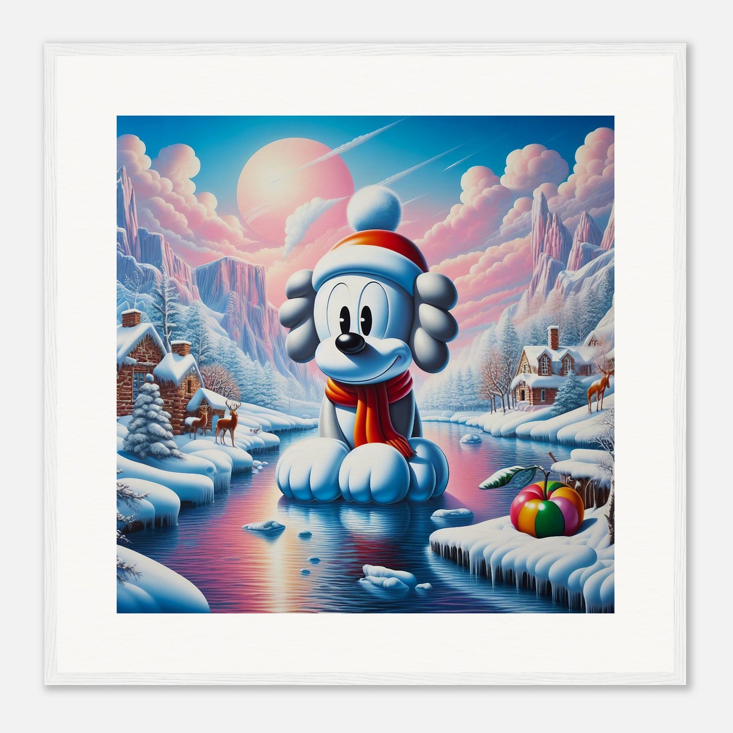 Wall Art - Winter 24 - Dog on water