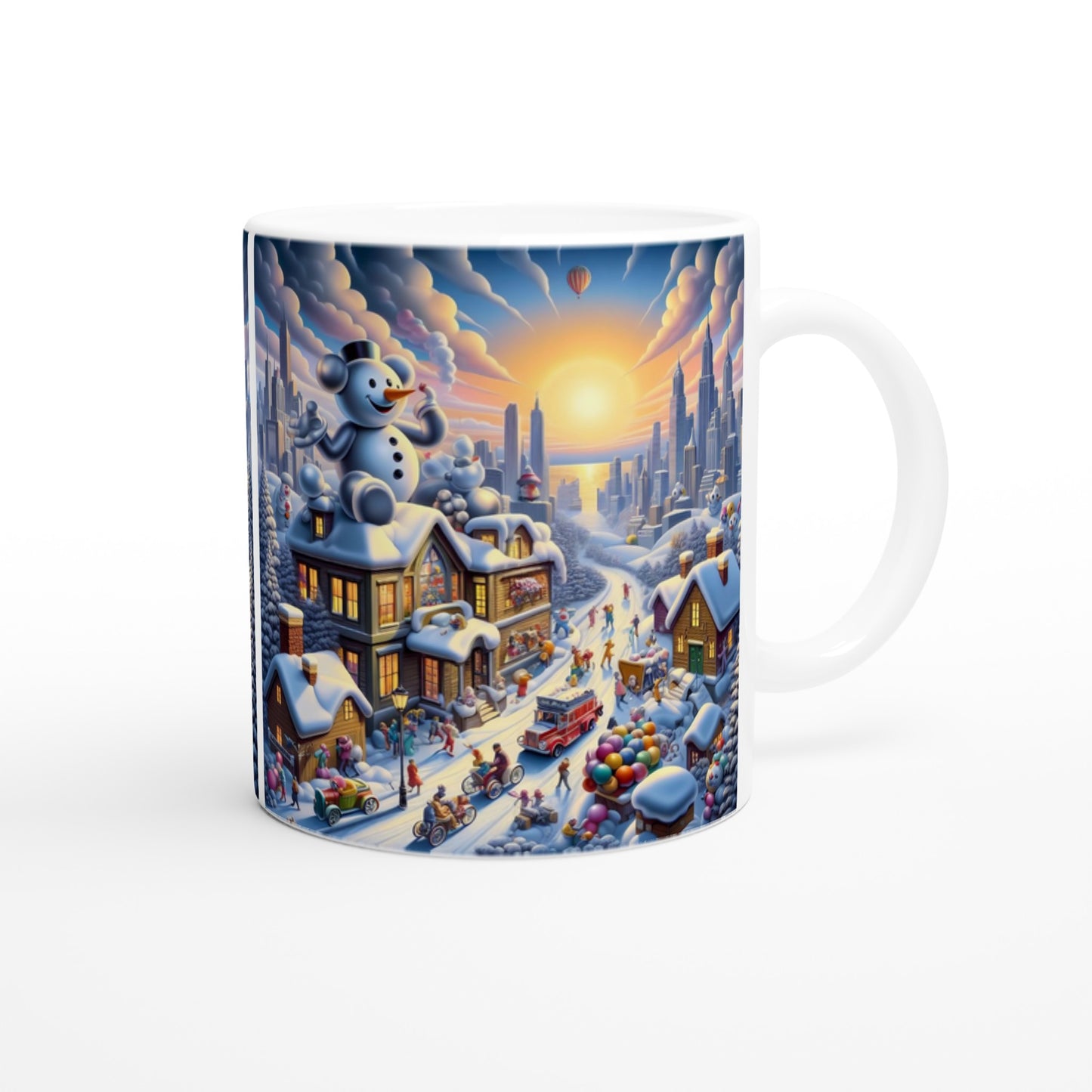 White 11oz Ceramic Mug - Winter 152