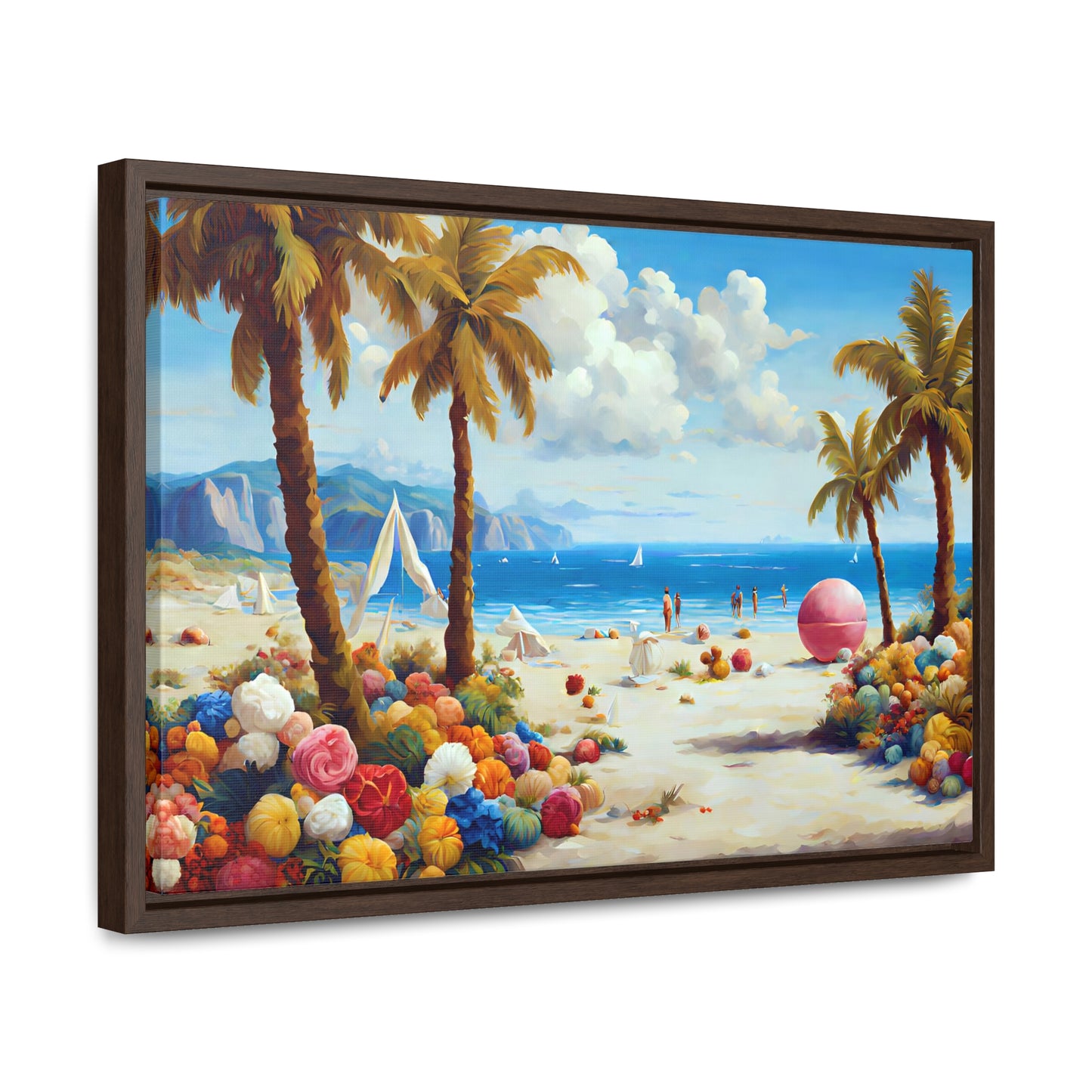 Framed Canvas Gallery Wrap - Beach 2002