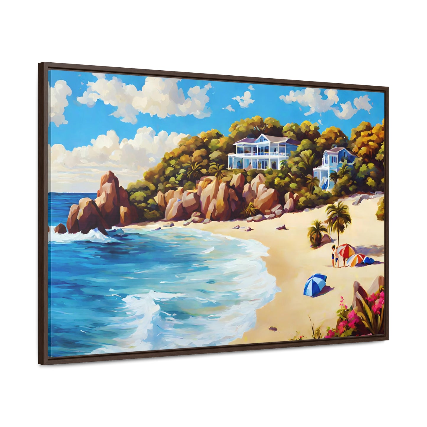 Framed Canvas Gallery Wrap - Beach 2010