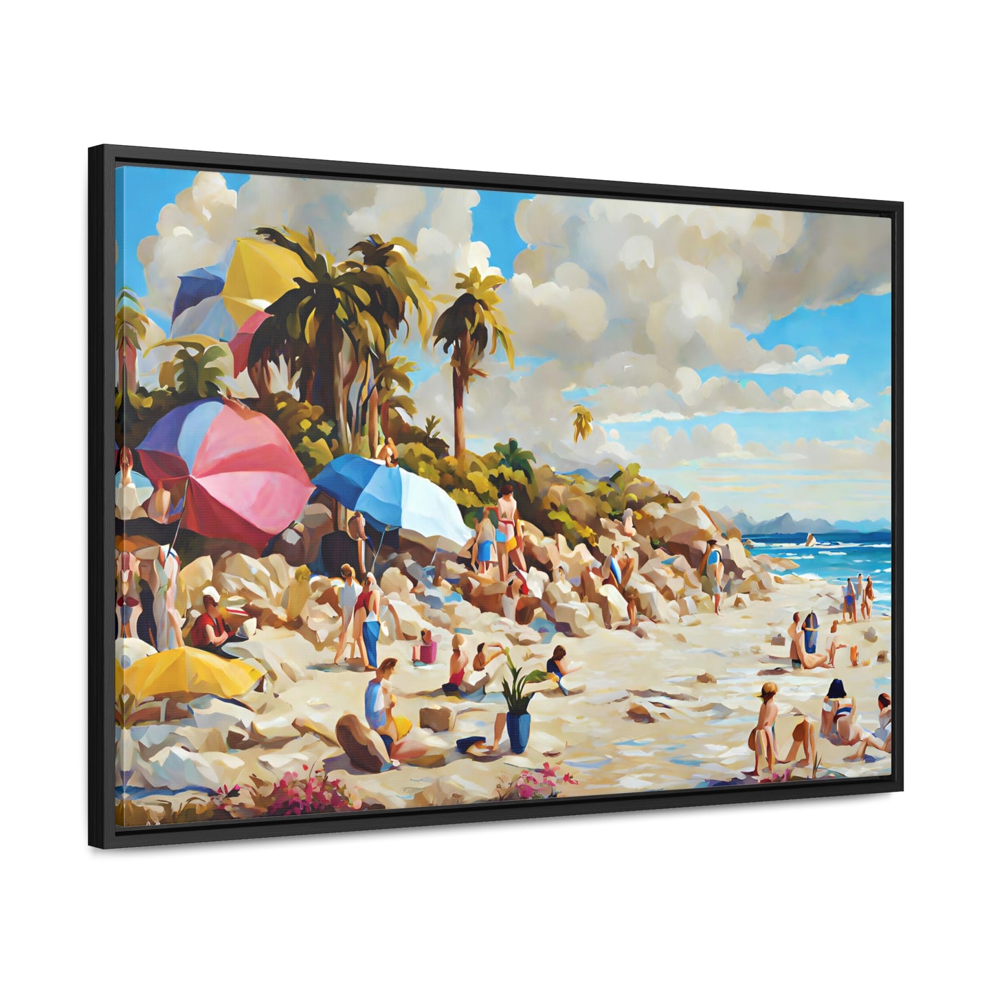 Framed Canvas Gallery Wrap - Beach 2009