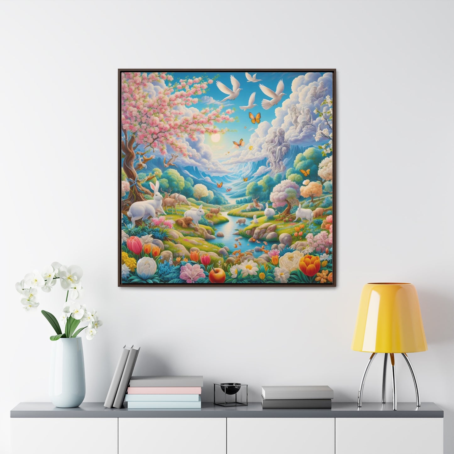 Framed Gallery Canvas Wrap - Spring 129