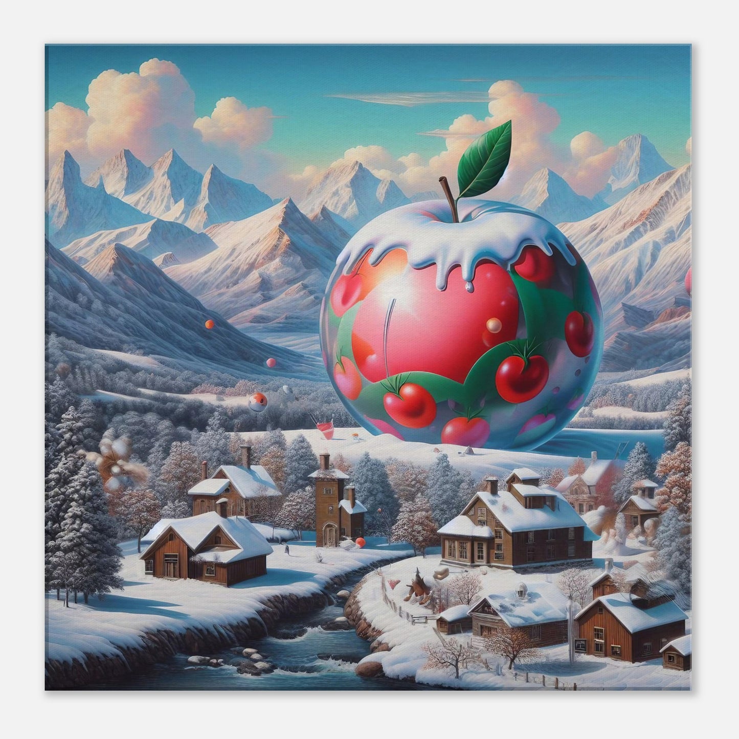 Wall Art - Winter 16 - Apple and mountains