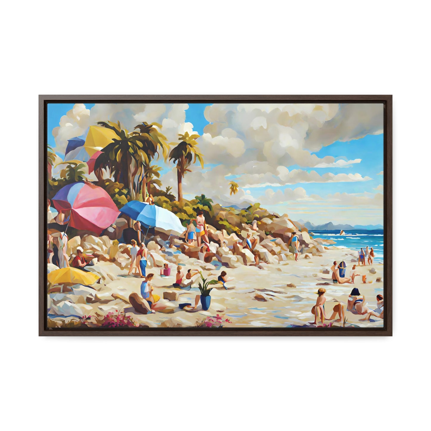 Framed Canvas Gallery Wrap - Beach 2009