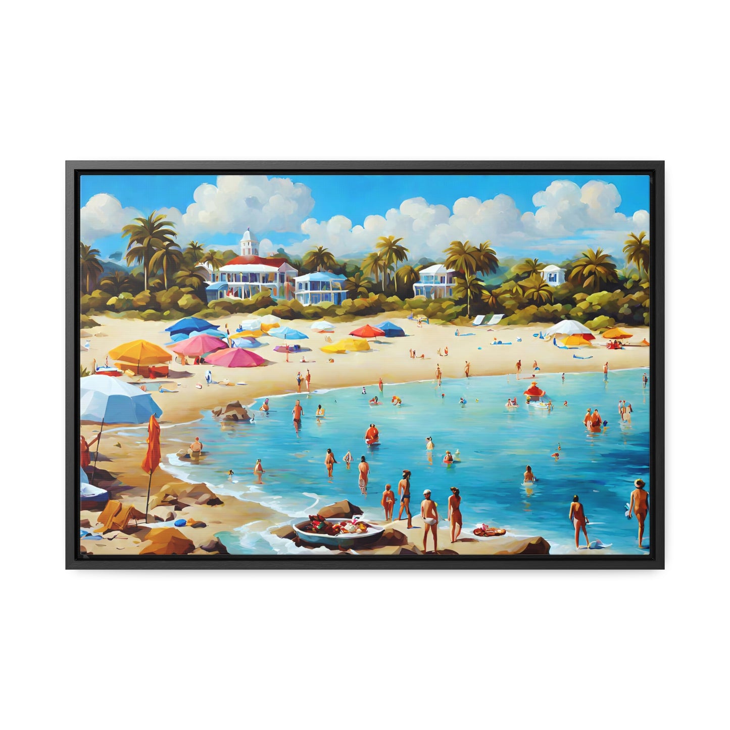 Framed Canvas Gallery Wrap - Beach 2011