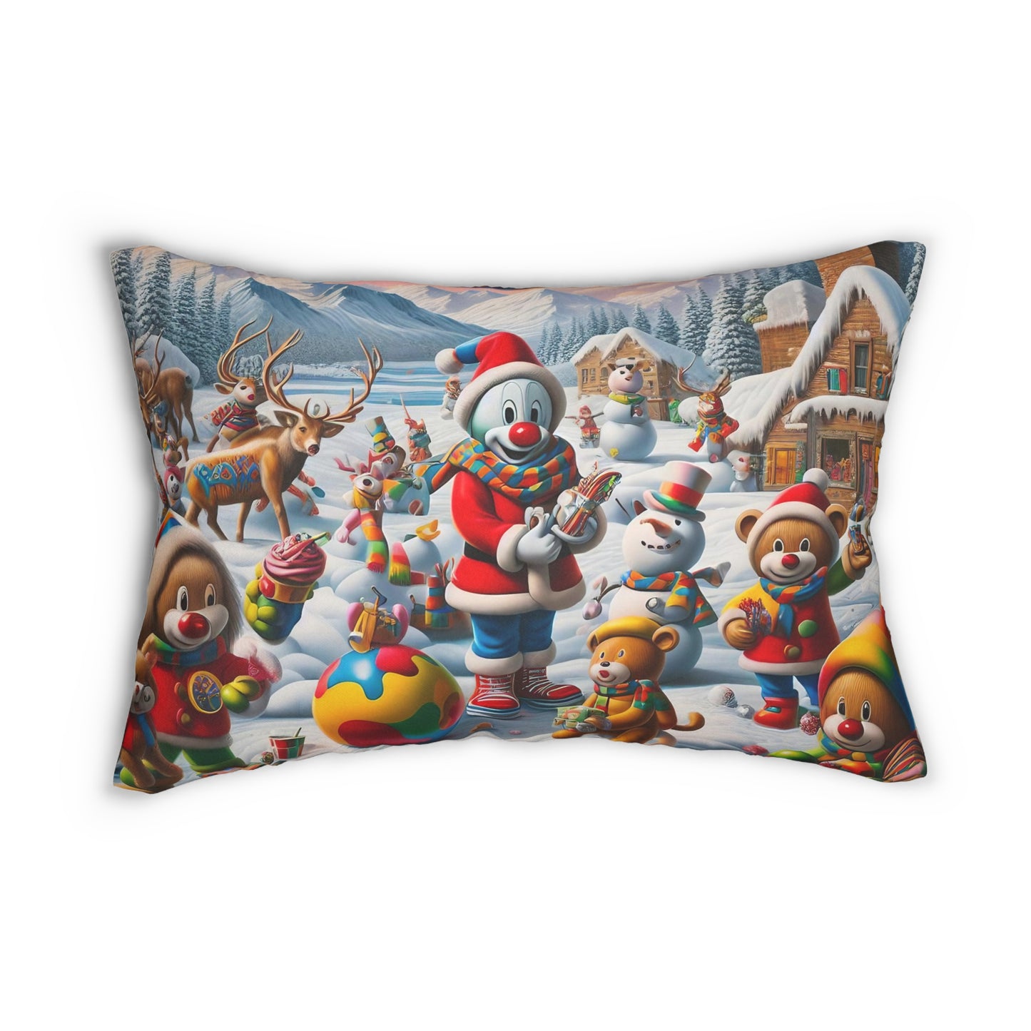 Spun Polyester Lumbar Pillow - Winter 108