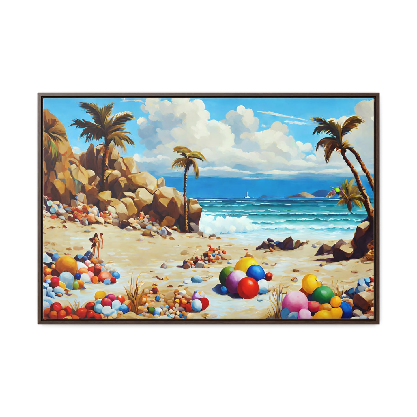 Framed Canvas Gallery Wrap - Beach 2004