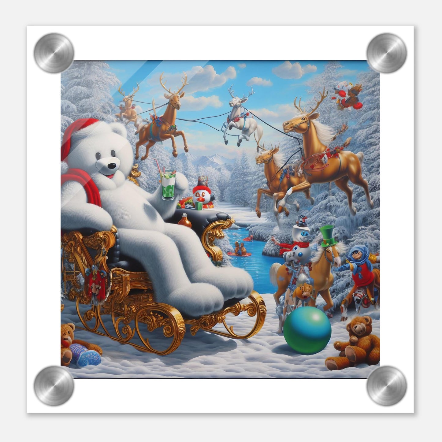 Wall Art - Winter 51 -Sitting polar bear