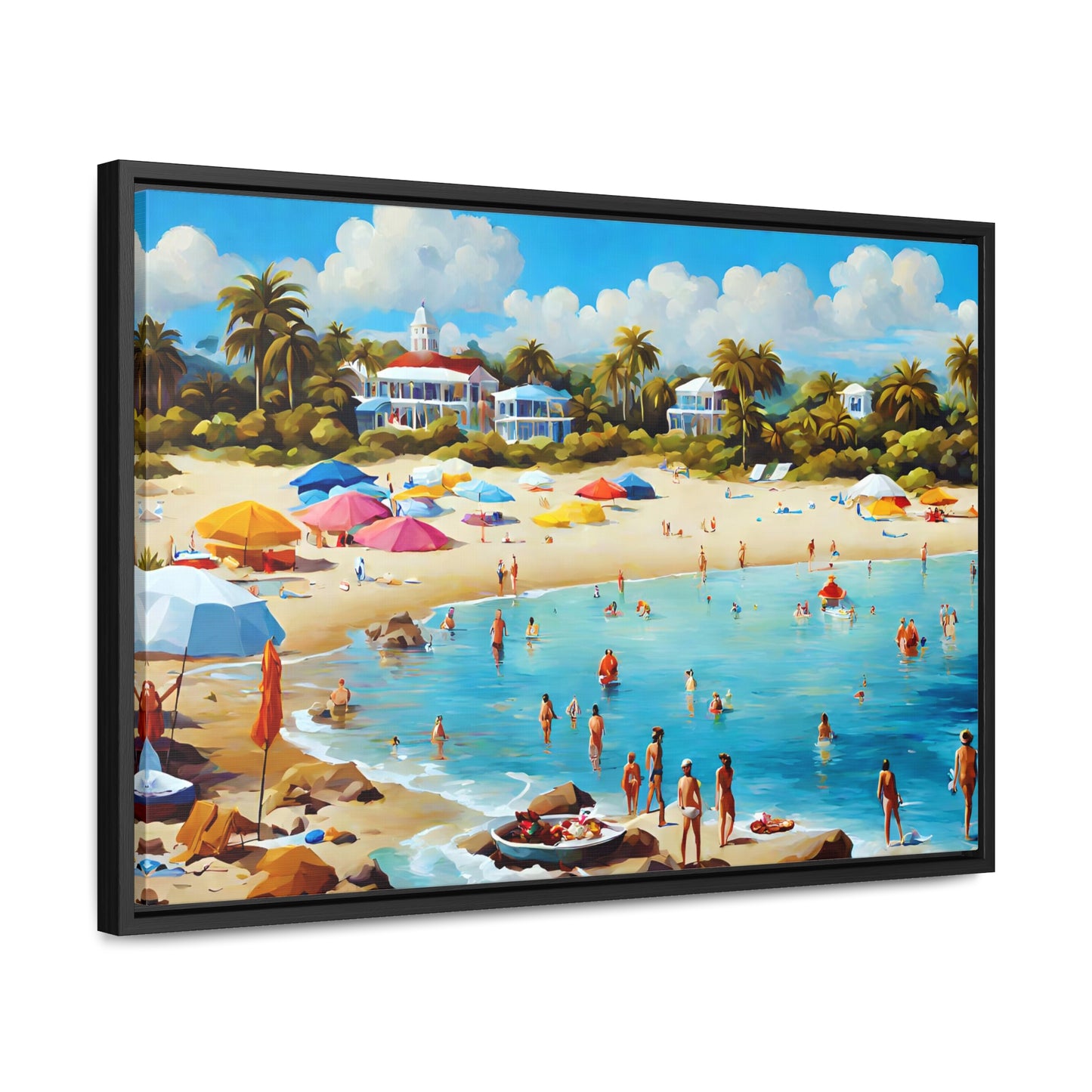 Framed Canvas Gallery Wrap - Beach 2011