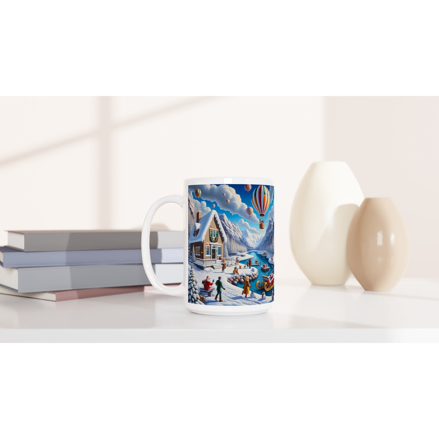 White 15oz Ceramic Mug - Winter 145