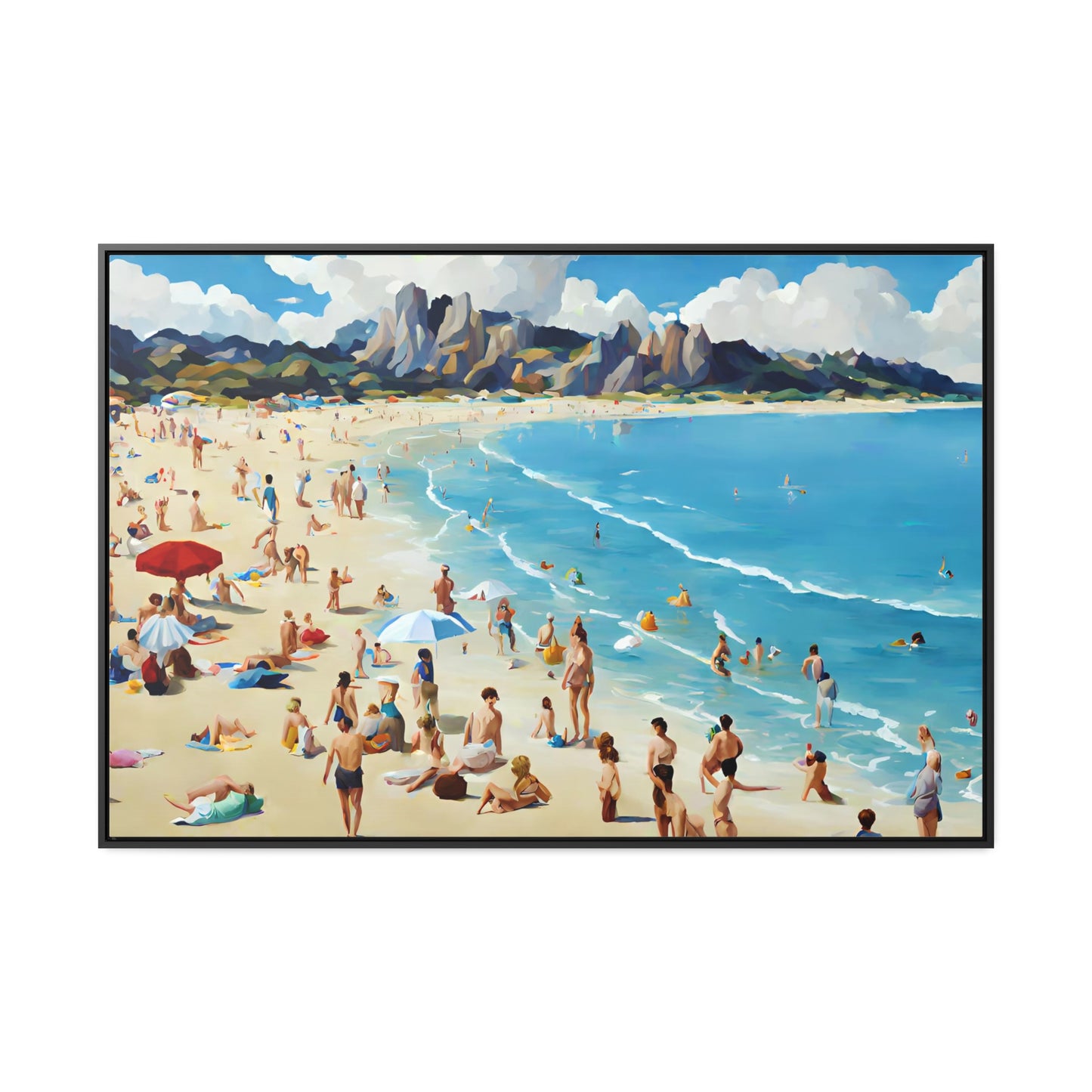 Framed Canvas Gallery Wrap - Beach 2008