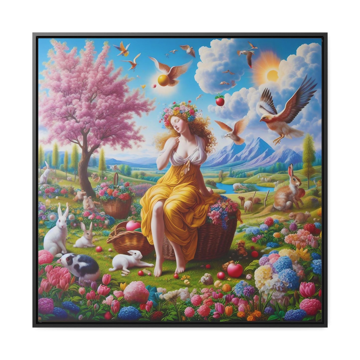 Framed Gallery Canvas Wrap - Spring 116