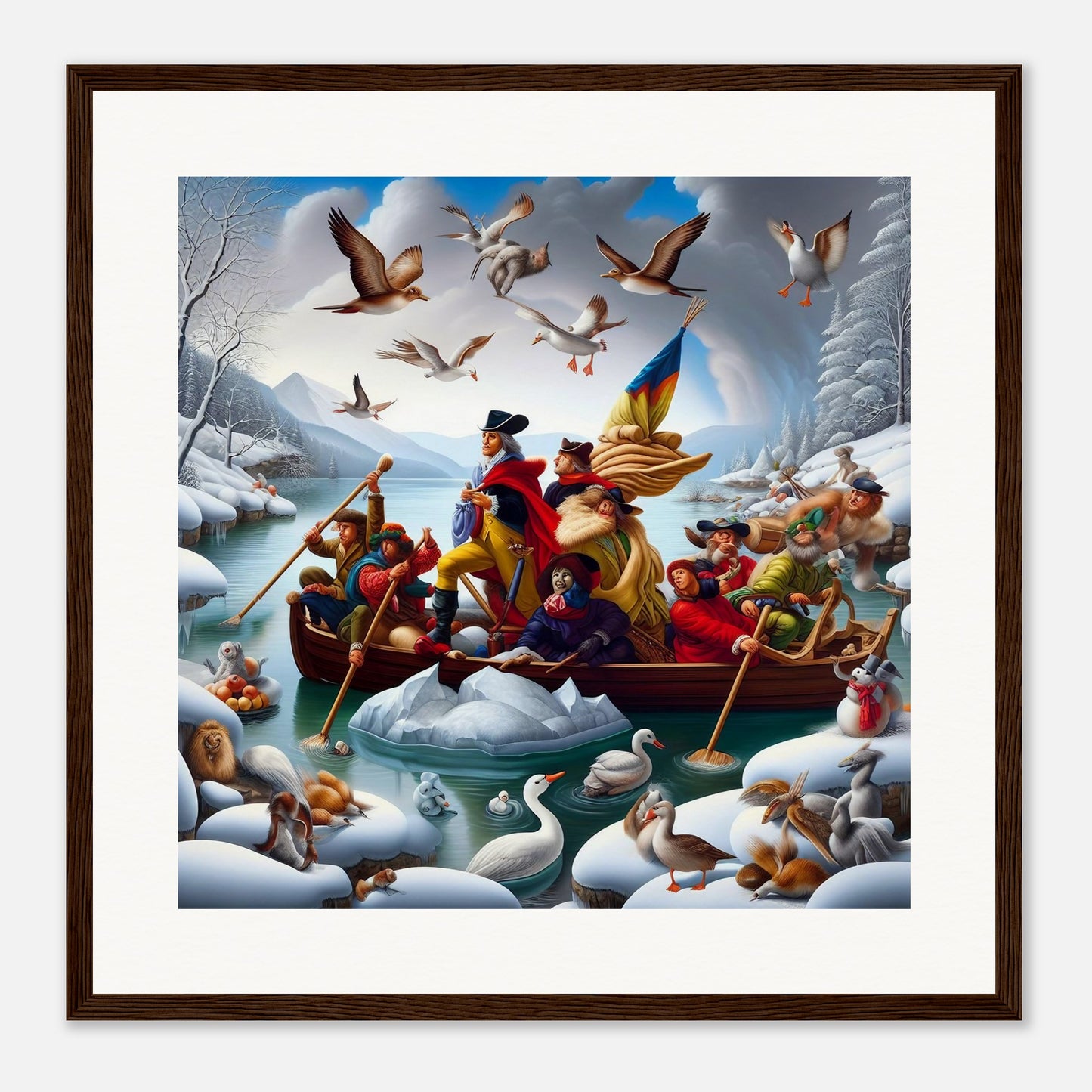 Wall Art - Winter 11 - Men on a boat