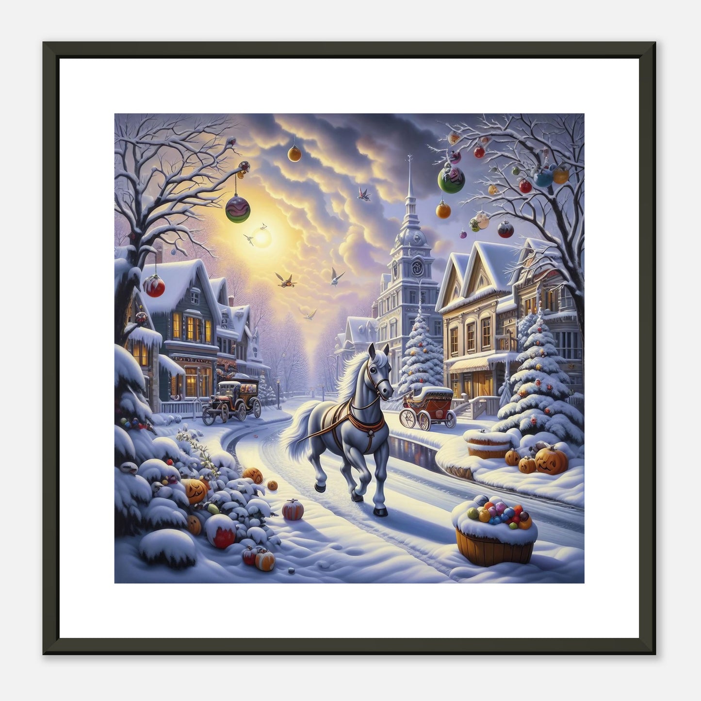 Wall Art - Winter 73 - Horse walking