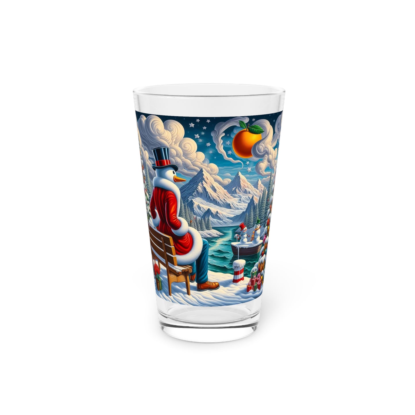 Pint Glass, 16oz - Winter 101