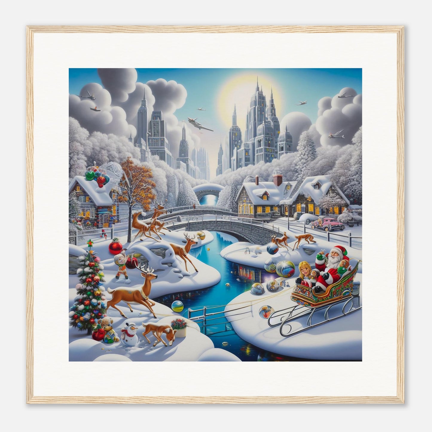 Wall Art - Winter 19 - Deer and bridges