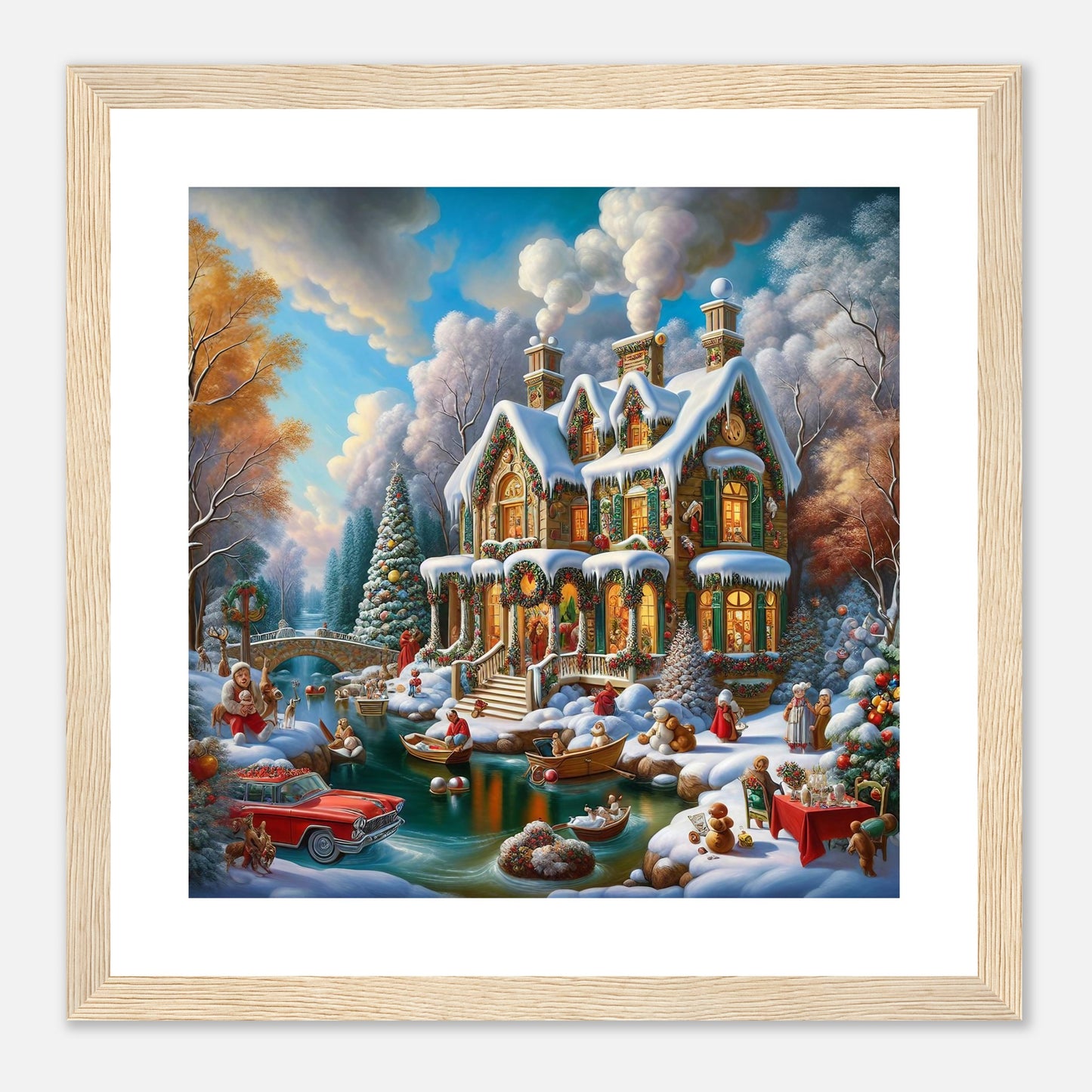 Wall Art - Winter 25 - House and a car