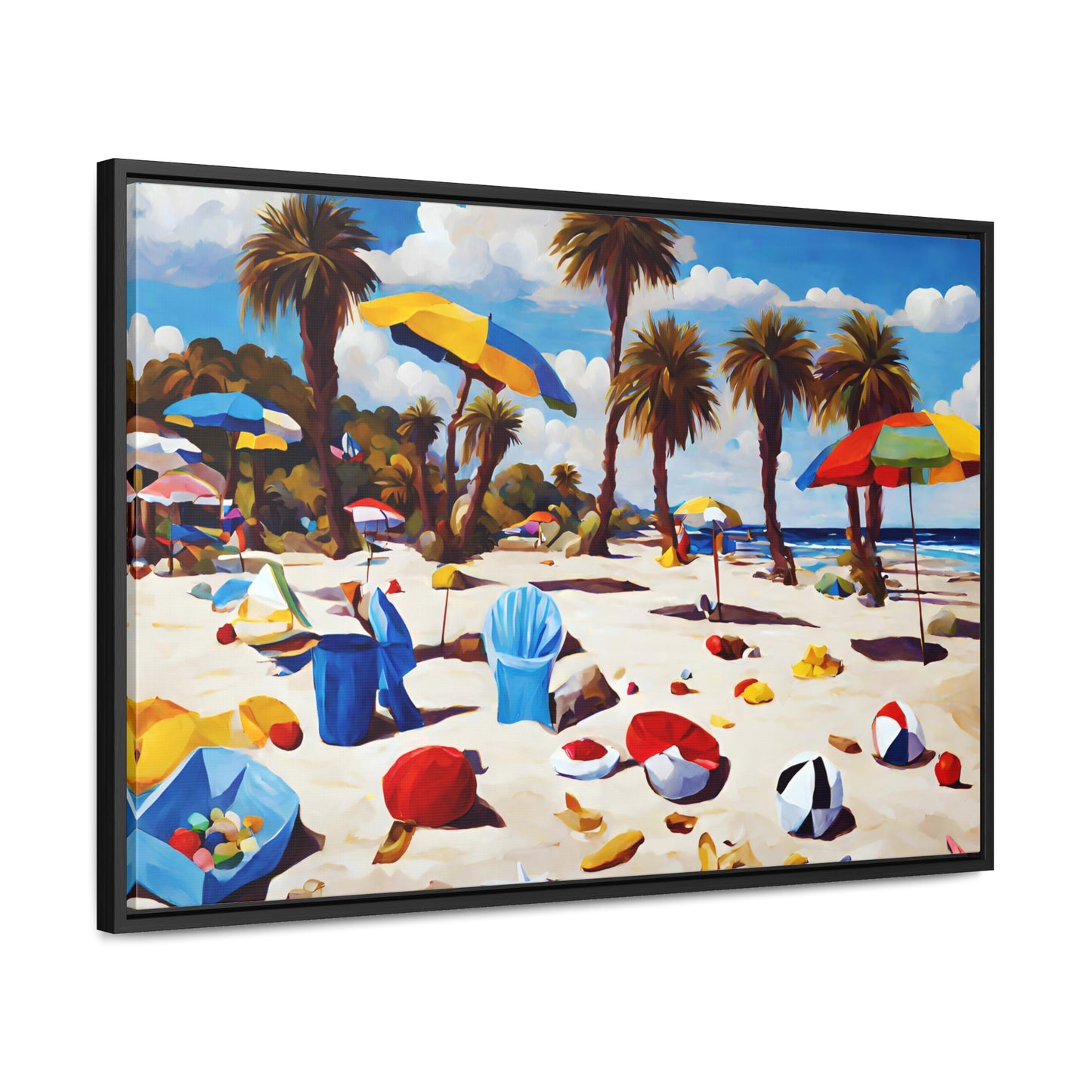 Framed Canvas Gallery Wrap - Beach 2020