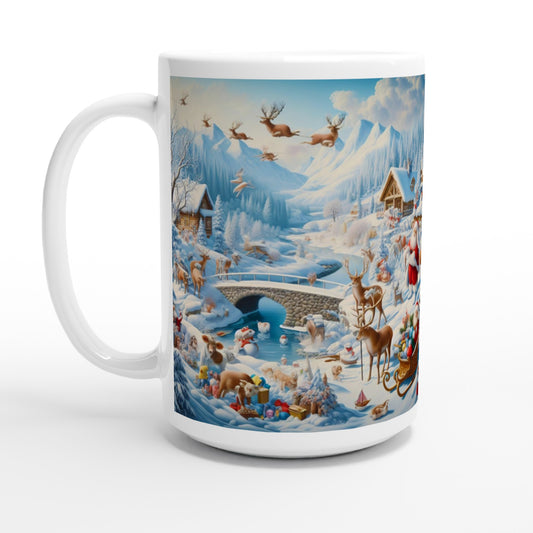 White 15oz Ceramic Mug - Winter 172