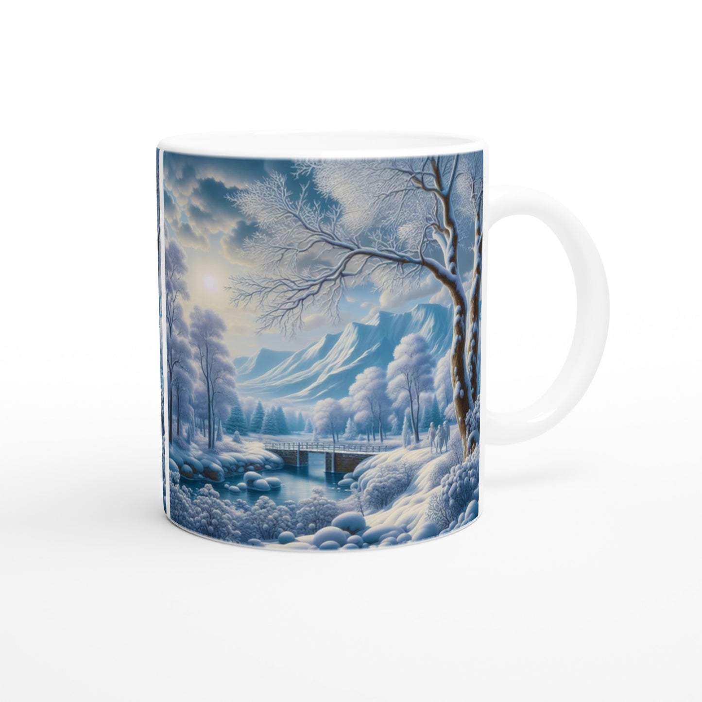 White 11oz Ceramic Mug - Winter 175