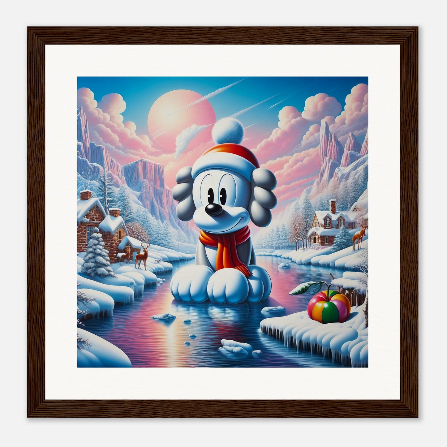 Wall Art - Winter 24 - Dog on water