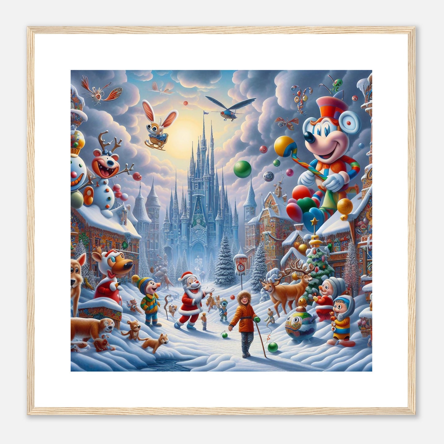 Wall Art - Winter 54 - Castle and animals