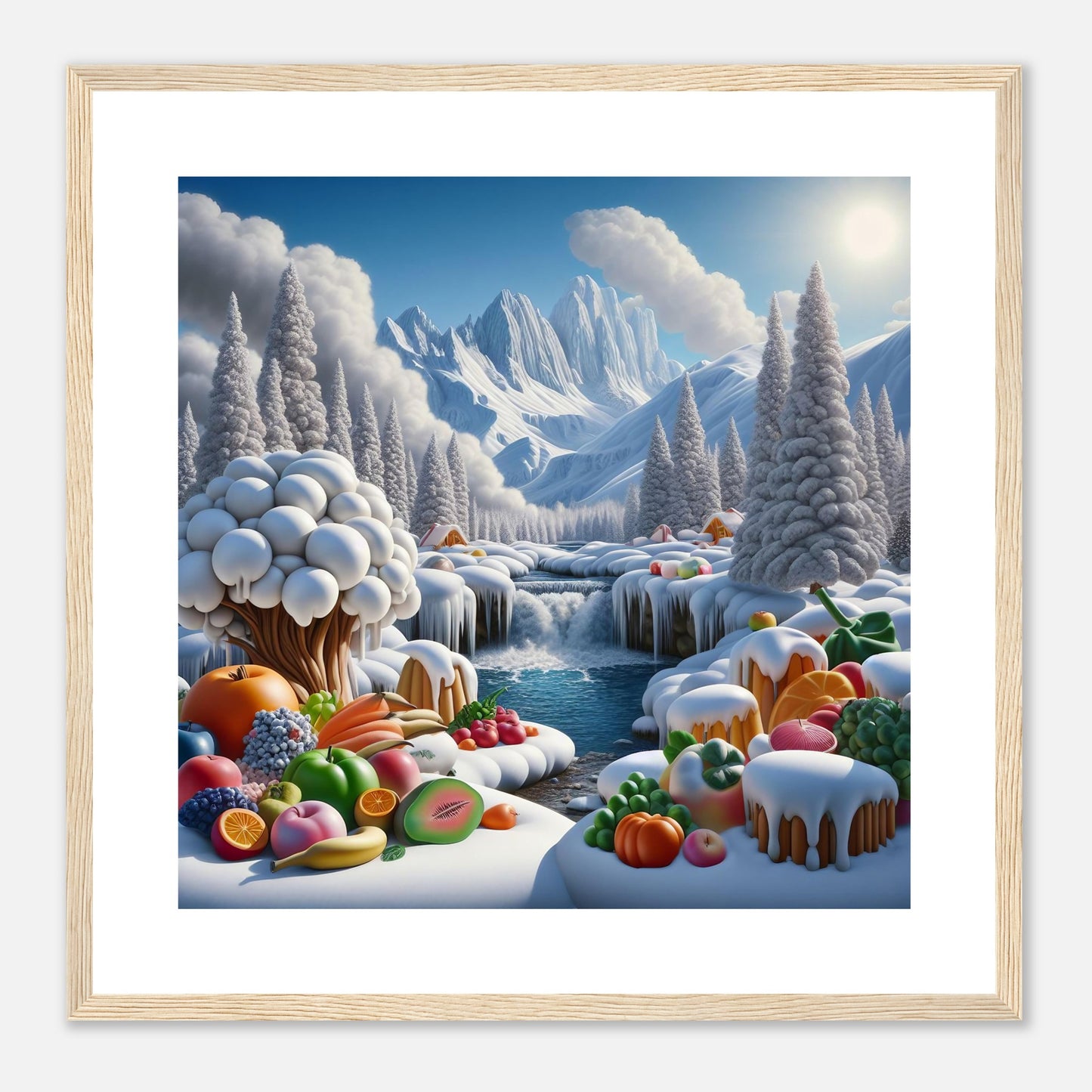 Wall Art - Winter 72 - Fruits by the river