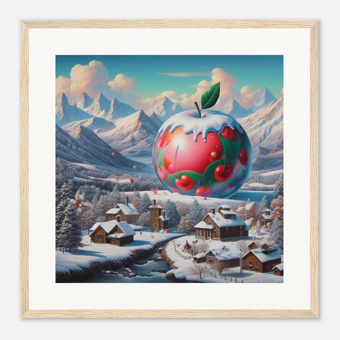 Wall Art - Winter 16 - Apple and mountains