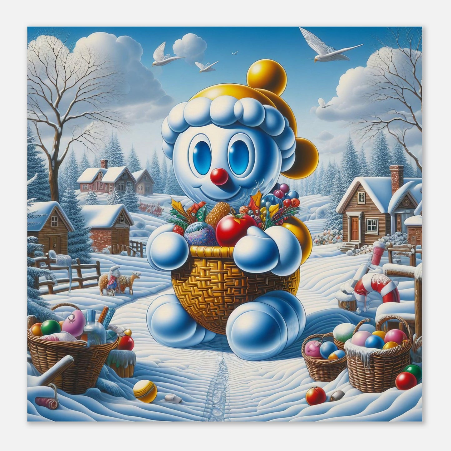Wall Art - Winter 52 - Baby snowman