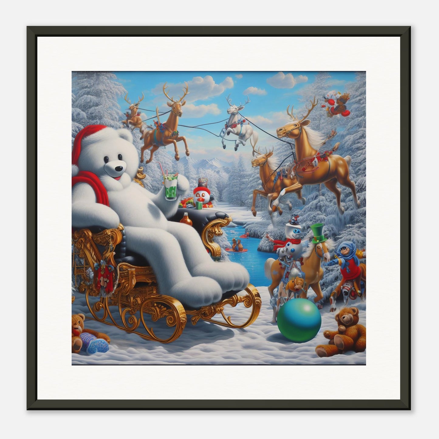 Wall Art - Winter 51 -Sitting polar bear
