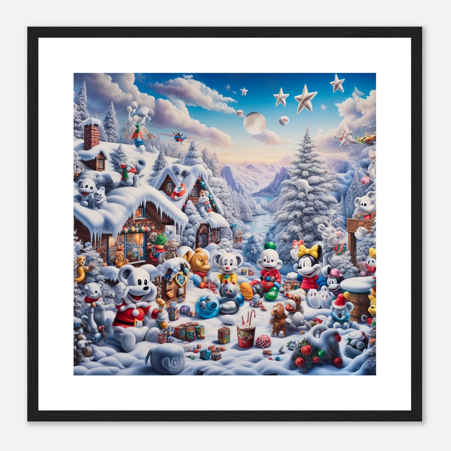 Wall Art - Winter 61 - Baby animals and toys