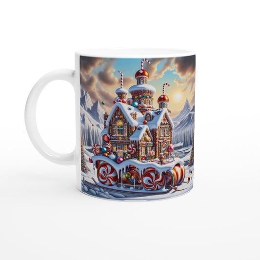 White 11oz Ceramic Mug - Winter 158