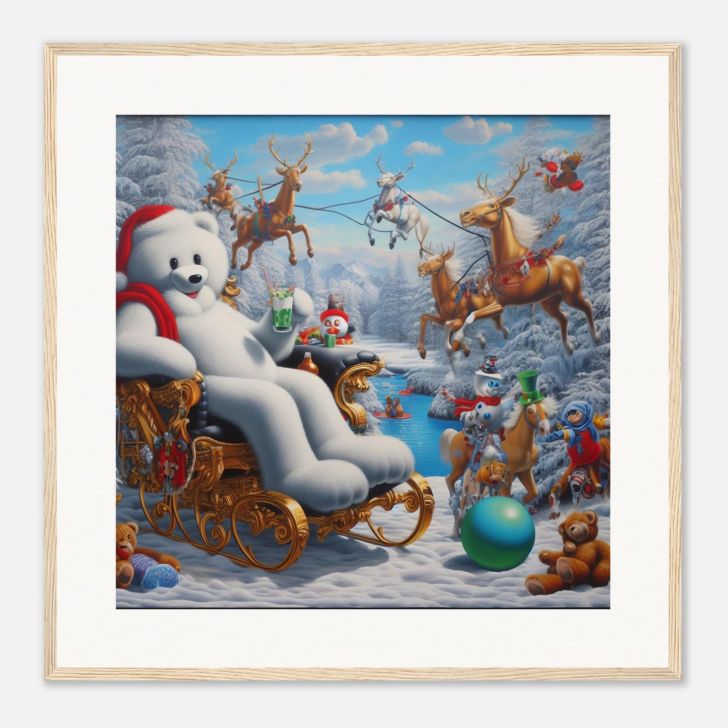 Wall Art - Winter 51 -Sitting polar bear